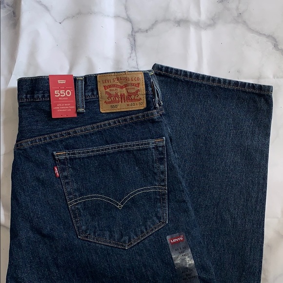 Levi’s men’s 550 jeans dark blue 40x32 - Picture 3 of 8